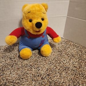 Disney Winnie the Pooh Plush in Red and Blue Outfit